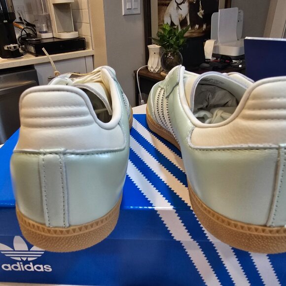 adidas Samba OG 'Linen Green Metallic' Sneakers IG1965 Mens Size 10 New Rare - Picture 7 of 14